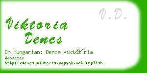 viktoria dencs business card